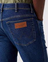 Wrangler Texas Slim Męskie Spodnie Jeansowe Blue Nun W12SU825I 112320083